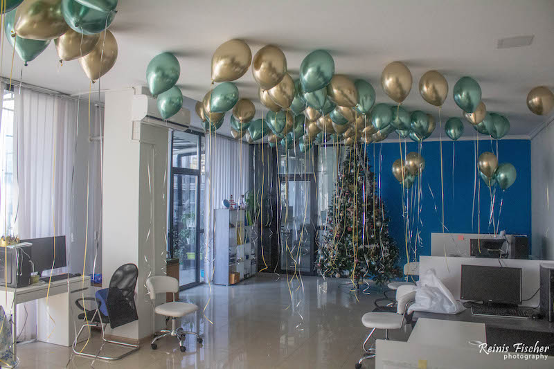 Balloons at the Caucasus Translations office