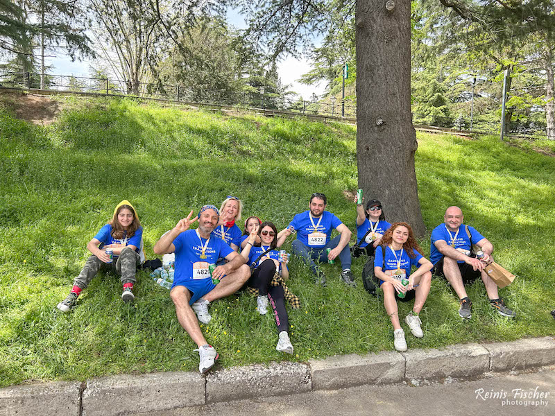 Caucasus Translations team after the run