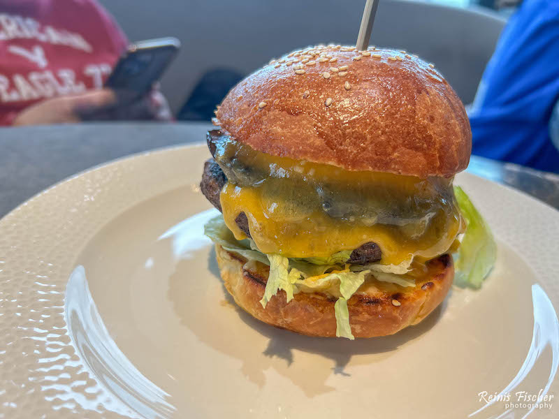 Hamburger at Tbilisi hills restaurant