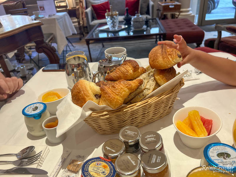 Breakfast at Hotel Sainte-Beuve in Paris
