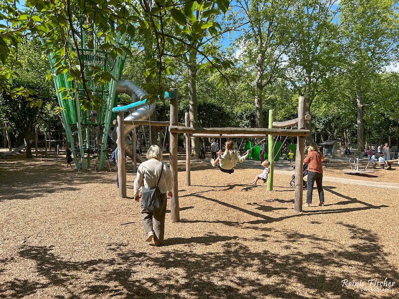 Kids playground inside the park territory