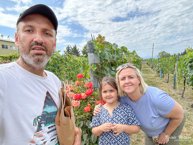 Our family at Shumi winery / July 2023