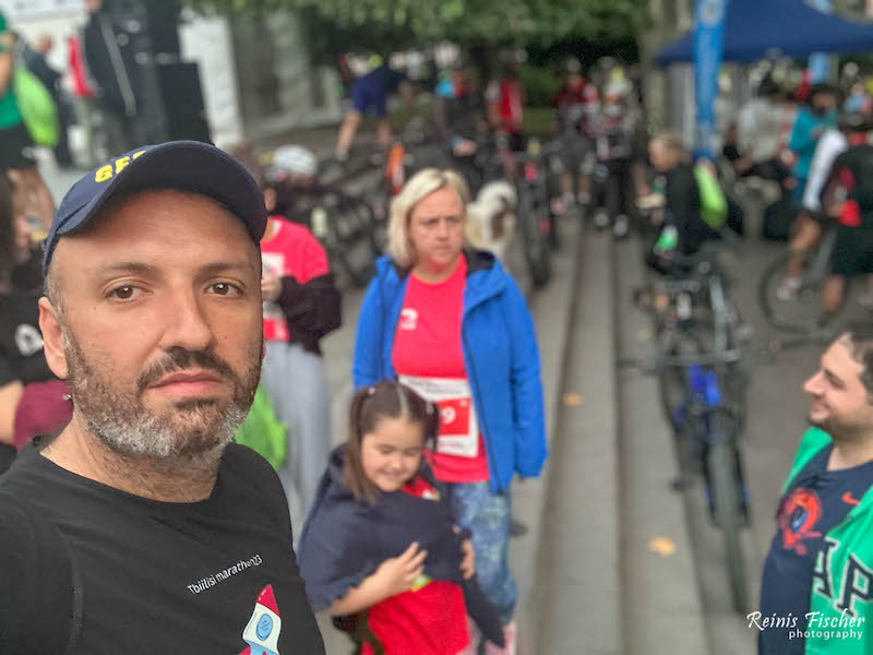 Preparing for Tbilisi Marathon start 