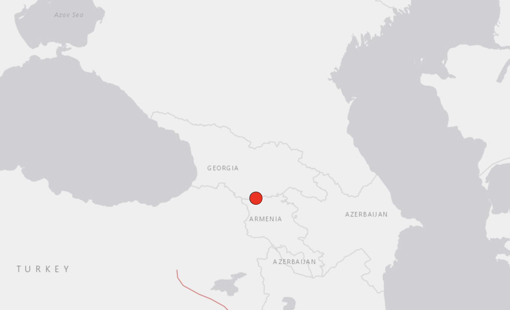 Earthquake with an epicenter on Georgian / Armenian border
