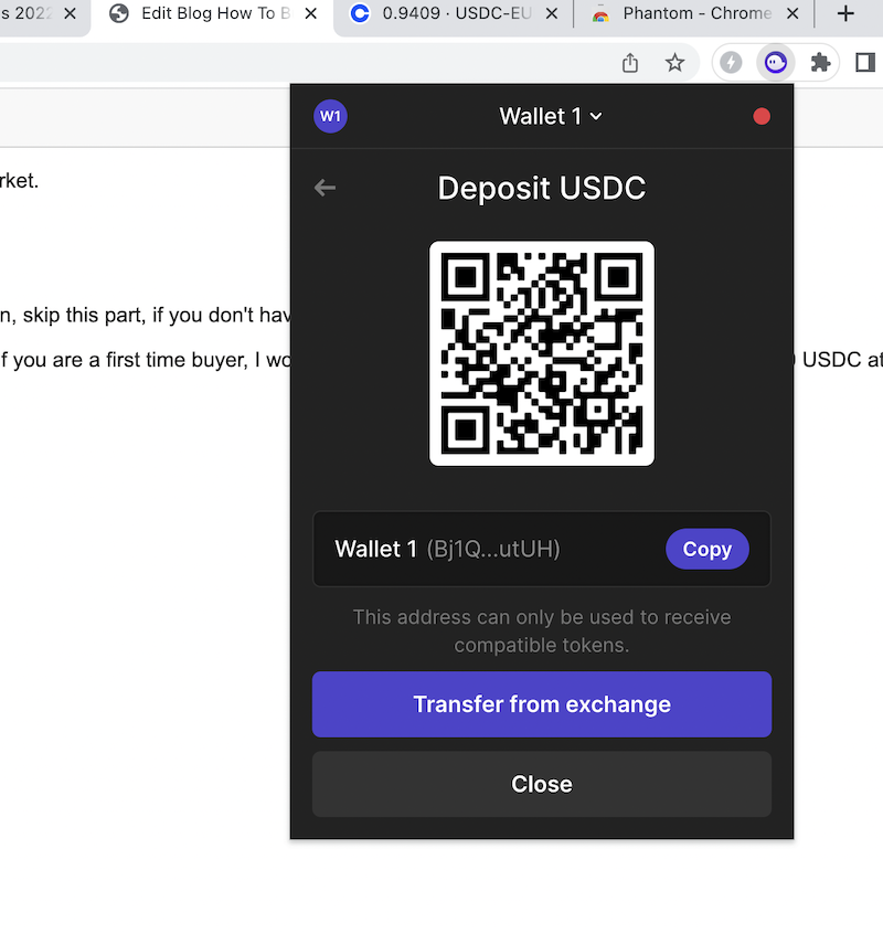 Phantom web wallet