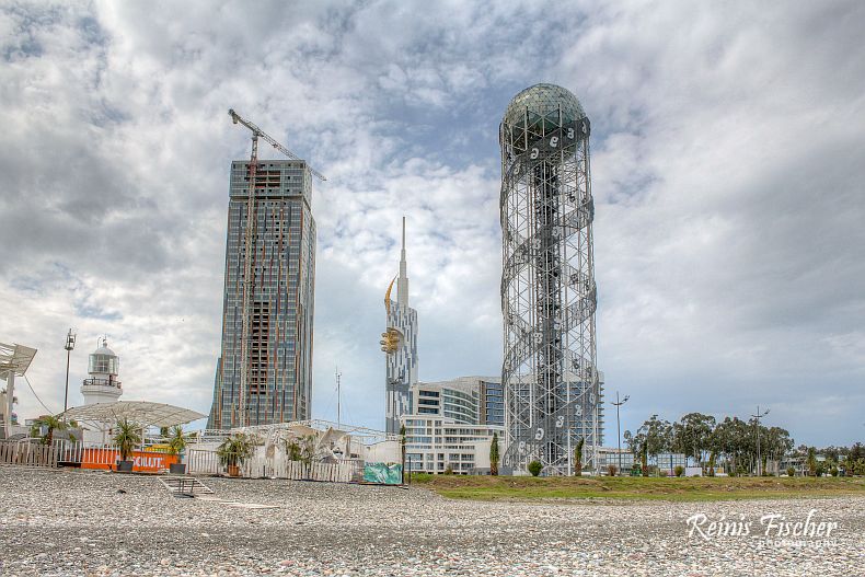 Alphabet tower in Batumi