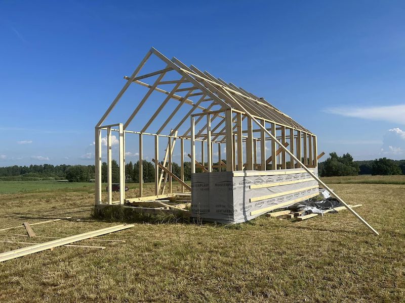 Frame house in Latvia