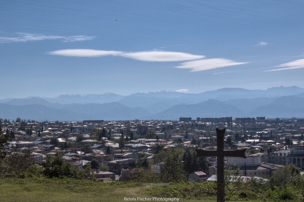 View to Kutaisi city from Bagrati cathedral