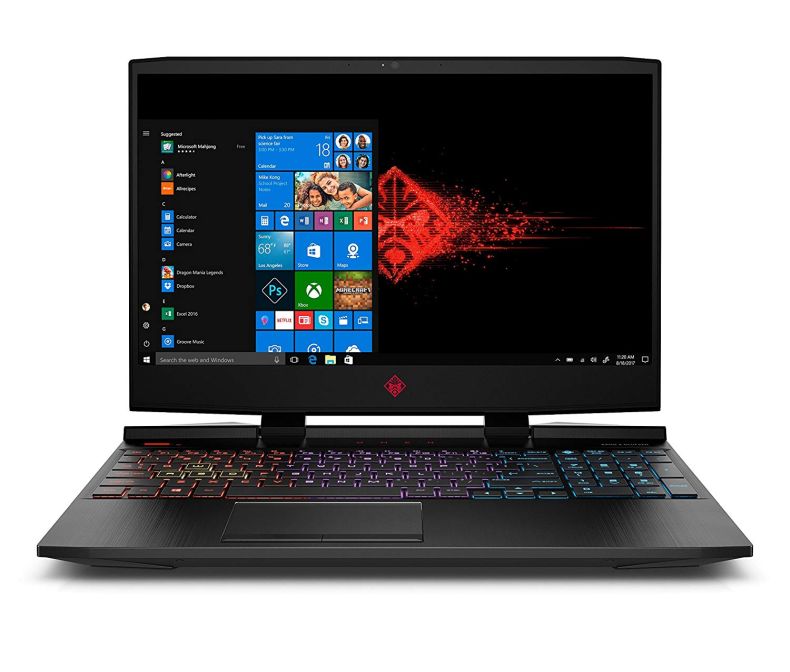 OMEN by HP 15.6 Inch Gaming Laptop, i7-8750H Processor, GeForce GTX 1060, Anti-Glare FHD Display,16GB 2666MHZ RAM, 1TB HDD & 128GB PCIE SSD, Windows 10, (15-dc0030nr, Black), Metal Chassis, RGB Keys