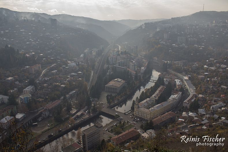 Aerial view of Chiatura