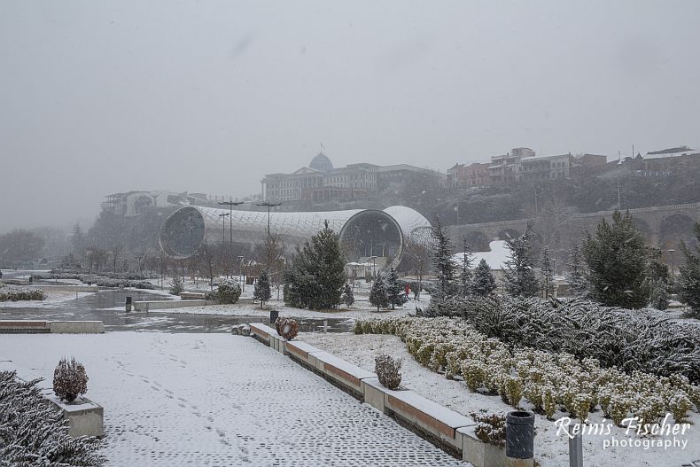 Rike park in snow