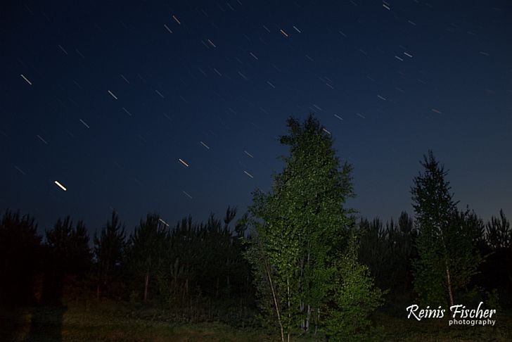 First attempt of star trails