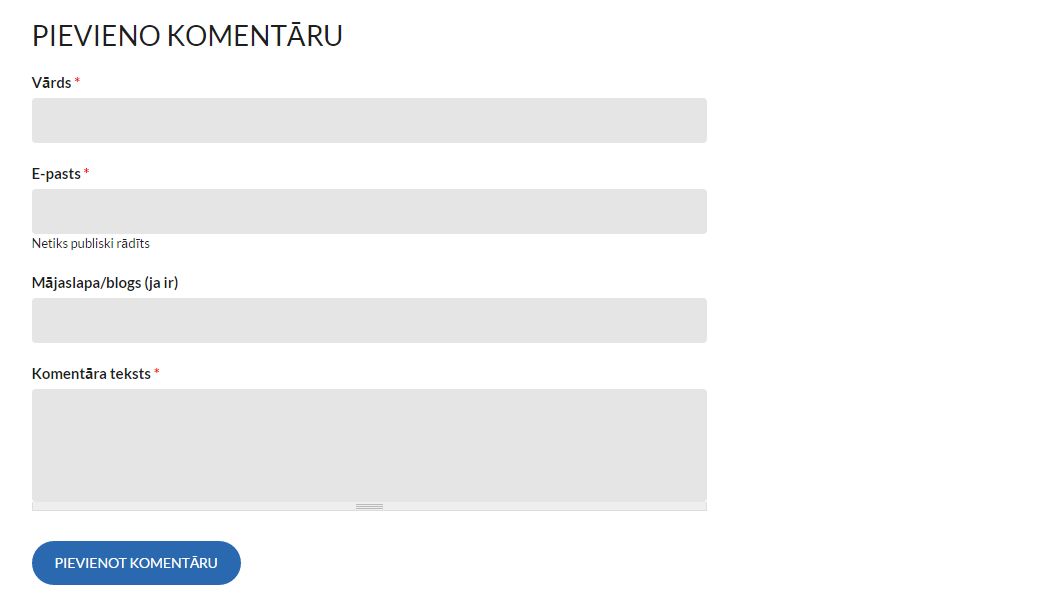 Drupal comment form translated to Latvian using String Overrides module